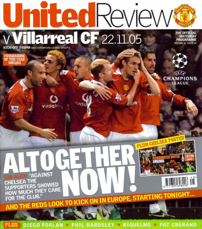 2005/06 CHAMPIONS LEAGUE - MAN UTD v VILLARREAL